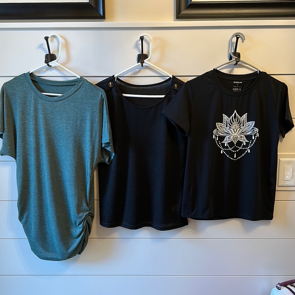 Three Shein t shirts size small